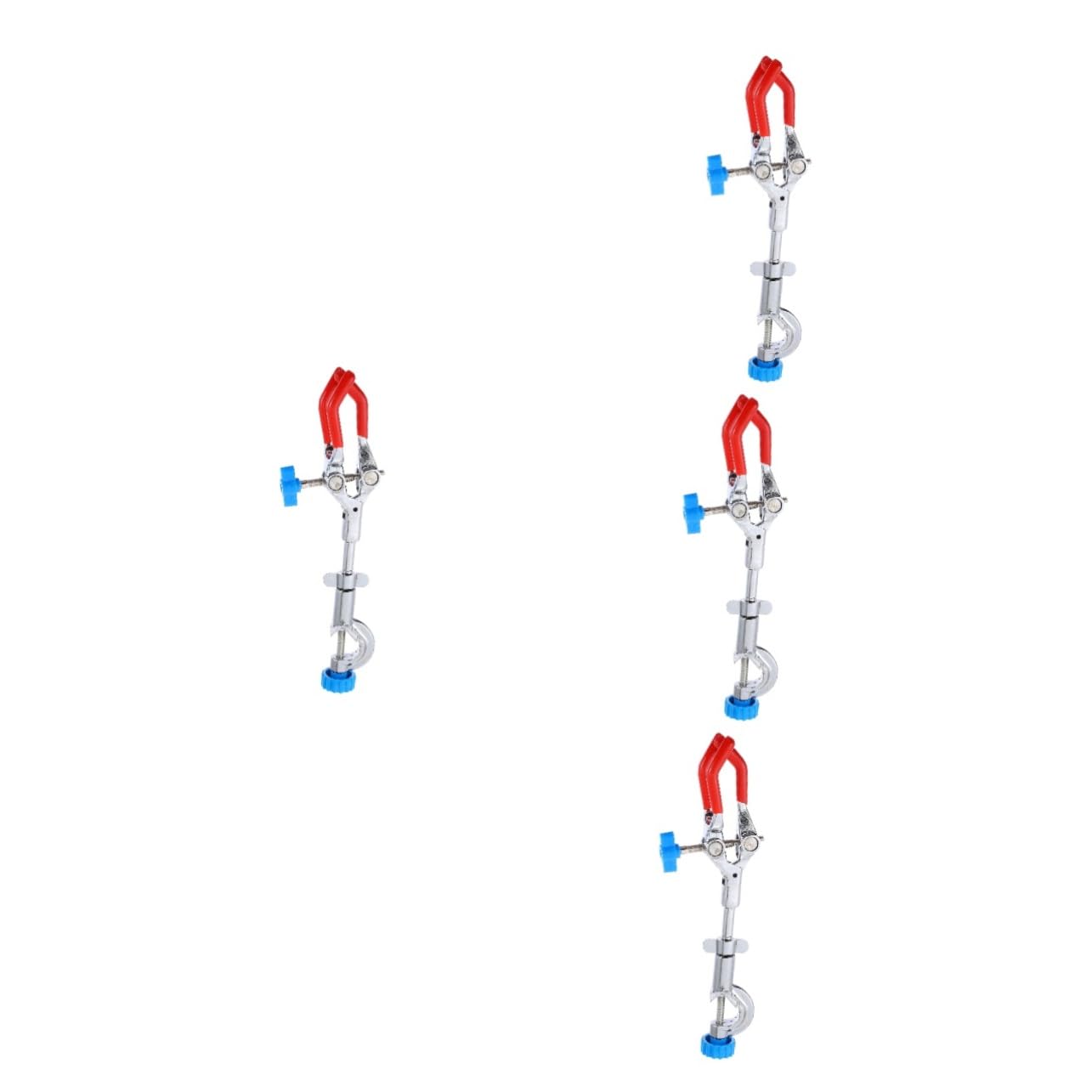 GLEAVI 4pièces Pince De Laboratoire à Trois Mâchoires Clip De Test Tube Support Robuste Et Pratique Pour Équipement De Laboratoire Sécurité Accrue Et Durabilité Optimisée