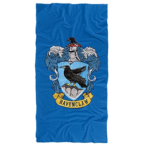 LOGOVISION Harry Potter Ravenclaw Rough Crest Officially Licensed Beach Towel 30