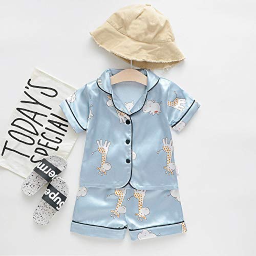 Roupa de dormir para bebês bebês conjunto de meninas camiseta infantil meninos shorts desenhos anima