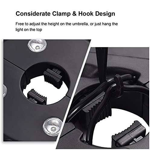 SUPERNIGHT Luce per ombrelli da patio, bianco