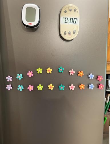 Mymazn 20 Pcs Fridge Magnets Cute Refrigerator Magnets Colorful Decorative Magnets Fun Flower Magnets For Office Kitchen Locker thumb #6