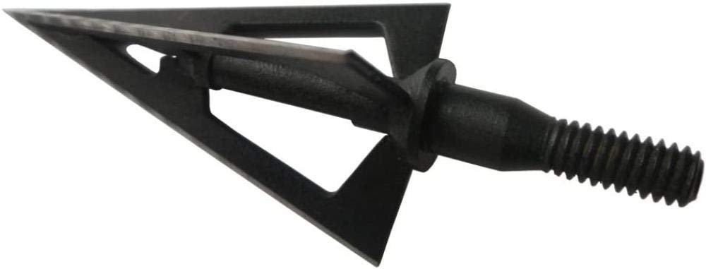 3pcs / 6pcs / 12pcs Fixed 3-Blade Broadhead 100 Grain Black Steel Tiro con L'Arco Broadhead per Arco Composto Frecce e dardi per Balestra per Caccia con Arco e Bersaglio