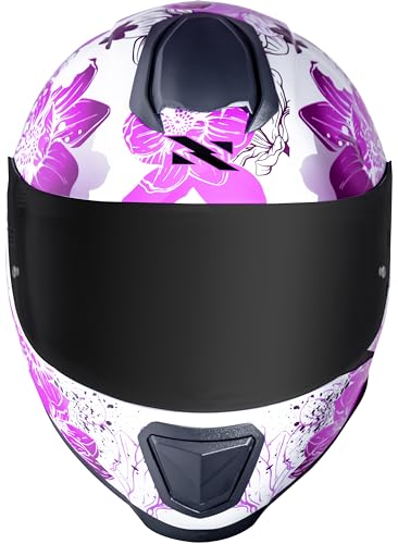 Capacete Norisk Razor Bloom Branco Rosa (56)