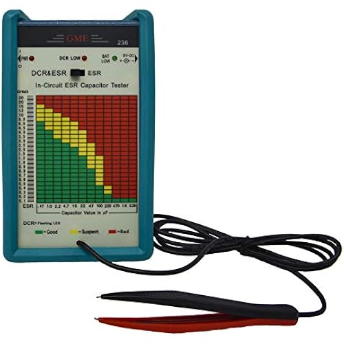 GME Professional in-Circuit ESR Capacitor Tester, Capacitance ESR Meter, Designed and Engineered in The USA