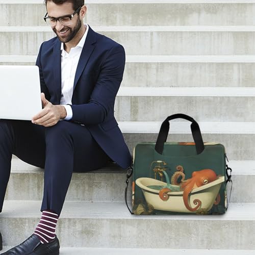 Bolso bandolera para laptop 15.6 pulgadas con asa y correa miniatura 3
