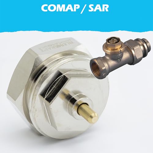 BLUMKRAFT Heizkörperadapter M28 x1.5 - M30x1.5 Kompatibel mit COMAP, SAR. Thermostatisches Ventil M28-M30 M28F-M30M