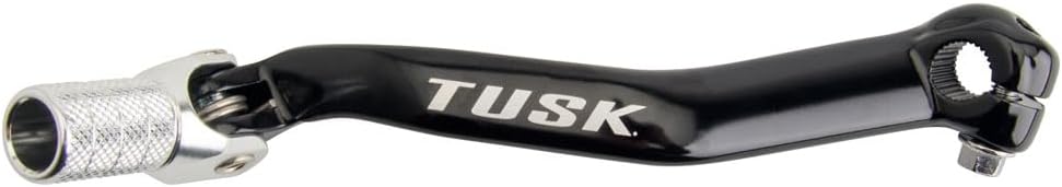 TUSK Folding Shift Lever Black/Silver Tip Compatible with Yamaha YZ250 1999-2025