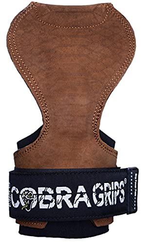 Image of Cobra Grips Weight Lifting Gloves with Adjustable Neoprene Padded Wrist Wraps - Heavy Duty Alternative to Power Lifting Hooks for Deadlifts