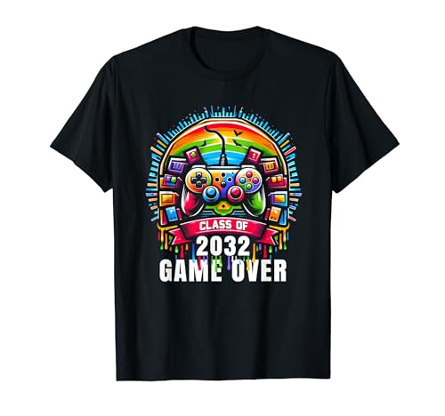 Senior 2032 Gaming Funny Class Of 2032 Tshirt 2032 Gamer T-Shirt