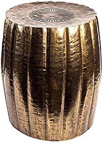 Antique Brass Finish Stool
