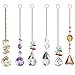 MerryNine Chandelier Suncatchers Prisms Crystal Balls for Home,Office,Garden Decoration - Octagonal,Teardrop & Cone Shaped Prisms - Beautiful Pendants for Car,Plant,Window Decor (Prism-6PCS)