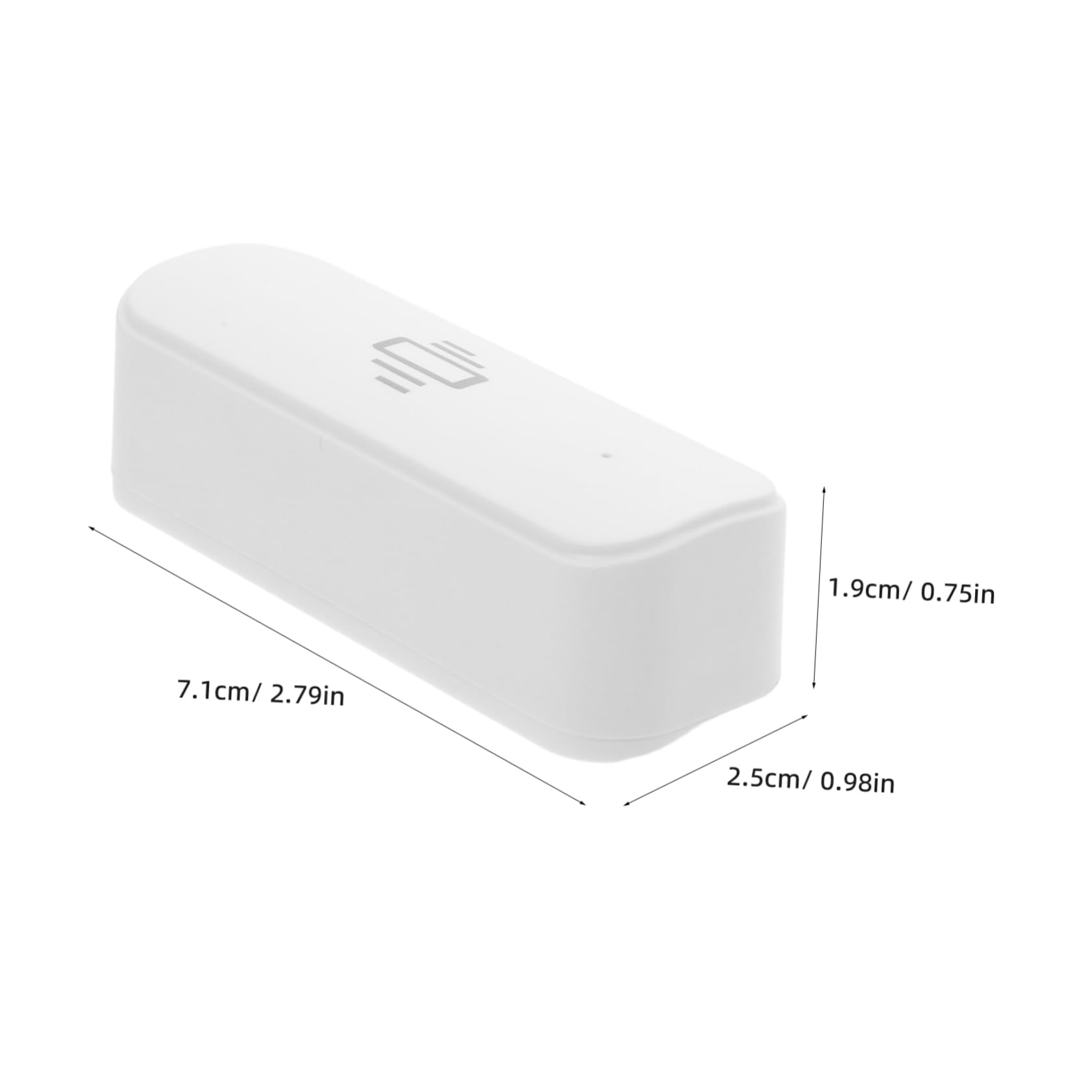 DOITOOL Zigbee Vibrationssensor Weiß mit Abs Material für Echtzeitüberwachung und Präzise Schwingungserkennung für Haussicherheit und Büroanwendungen