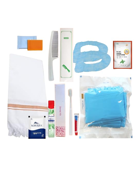 NEER Travel Toiletries Kit – Hygiene & Vacation Kit for Single Person, Couples, and Travelers | All One Set with Toothpaste, Brush, Soap, Towel, Shampoo, Lotion & Sanitizer (Travel Kit)-image-22