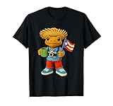 Puerto Rican Crochet Frog Boricua Amigurumi Island Pride T-Shirt