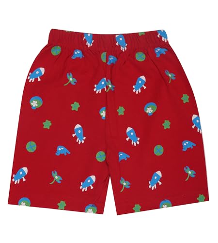 Image of T2F Boys Cotton Shorts Pack of 5 | Printed Knee Length Shorts | Soft Comfortable Everyday Wear for Kids
