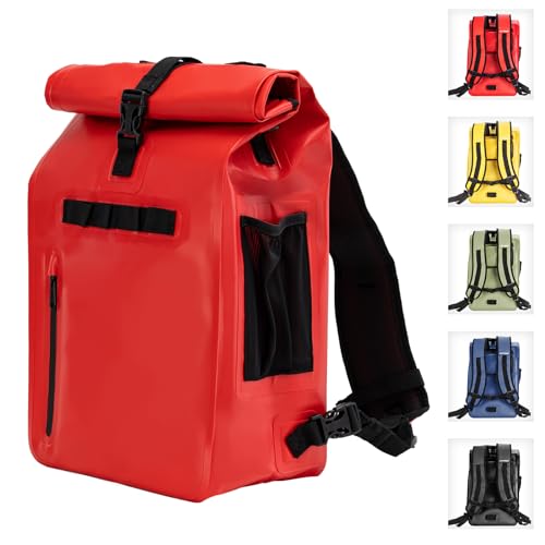 Bolsa de bicicleta 3 en 1, mochila y bolsa de hombro en uno, volumen 29 L, bolsa impermeable para bicicleta, accesorios de ciclismo profesionales para la parte trasera de la bicicleta