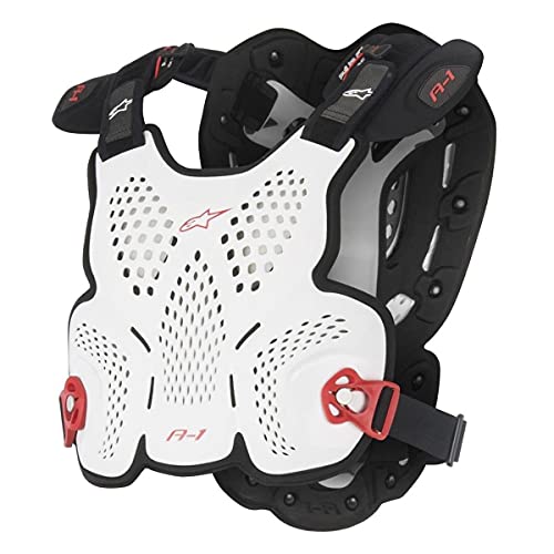 Image of Alpinestars 1494568 Harness A-1 Roost Guard, White/Black/Red, M/L