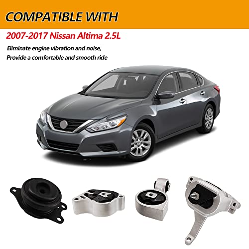 Gaeaauto Engine Motor And Transmission Mounts Set Of 4 Fit For 2007-2017 Nissan Altima 2.5L Replace A4339 A4340 A4350 A4353 #TOP1