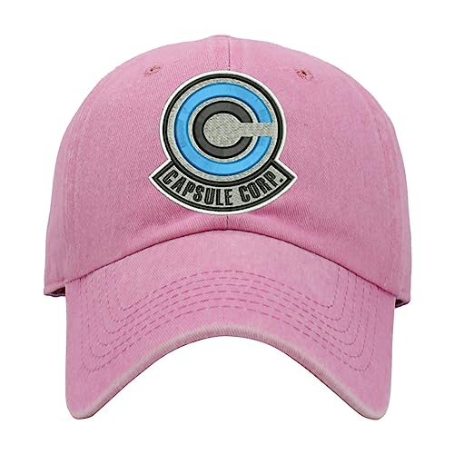 Image of ALLNTRENDS Capsule Corp Washed Pigment Dyed Baseball Cap