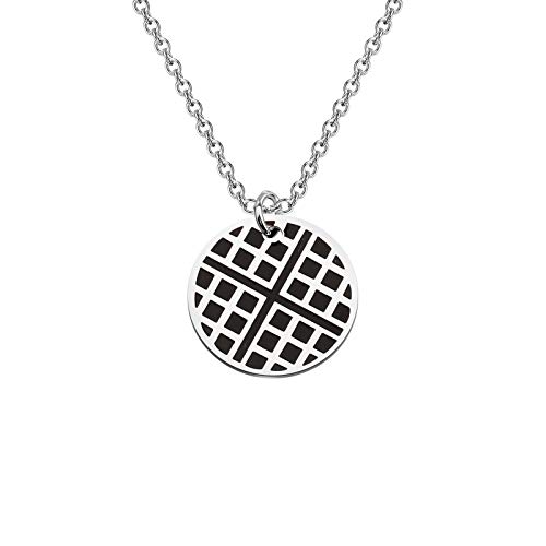 CENWA Waffle Necklace Waffle Gift Waffle Jewelry Eggo Waffle Necklace