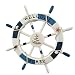 Produktbild VOSAREA Steuerrad Holz Welcome Nautische Maritime Deko Schiff Lenkrad mit Muschel Seestern 45cm