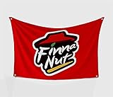Bolcagob Finna Nut Hat Flag 2x3FT Vibrant Colors for College Dorm Room Decor Double Sewing Edges and 4 Shiny Brass Grommets (2x3FT)