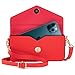 LITOU universal wallet phone case crossbody wristlet pouch purse Compatible for iPhone 14/13/12 Plus Pro Max,Samsung Galaxy S23/S22/S21 Plus Ultra,A14/A24/A34/A53/A54/A52.Red