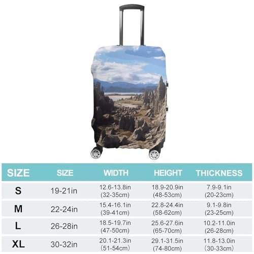 Travel Luggage Cover Washable Suitcase Cover Rocks Scenic Fashion Suitcase Protector Carry On Luggage Covers Protector Suitcase Fits 19"-32" Luggage2