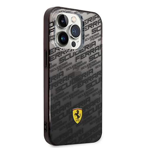 Image of CG MOBILE Ferrari Phone Case [Official Licensed] Grand PC /TPU Case Over Scuderia & Dyed Bumper Protective Case /Cover Compatible withiPhone 14 Pro Max (6.7-Inch) 2022 - Black