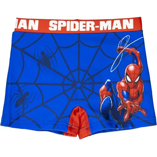 Bañador Infantil de Spiderman - Color Azul y Rojo - Talla 5 Años - Bañador Niño Fabricado en 85% Poliéster y 15% Elastano de 210 gsm - Producto Original Diseñado en España