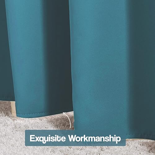 Image of FRESH FROM LOOM Premium 5 ft Window Curtains for Slider Track | Non-Ring Curtains | S-Wave Pleat | Parda | Parda | Light Block Blackout Parde | Breathable Fabric (Sky Blue |5 Feet Long, Set of 2)