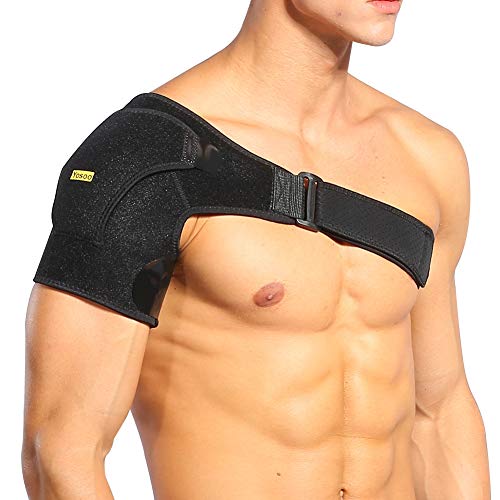 Shoulder Support Brace, Shoulder Brace Support Strap Wrap Belt Support Band Pad Hot Cold Shoulder Brace Support Strap Wrap Belt Dislocation Pain Relief With Adjustable Neoprene Compression Shoulder Sl