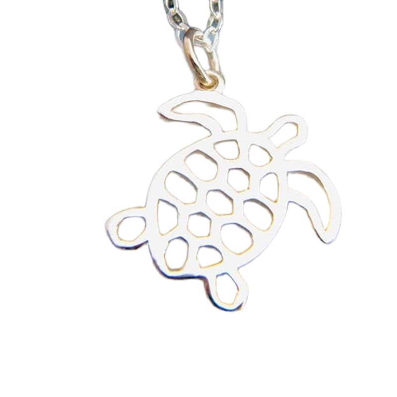Collier tortue de mer en argent 925 avec chaîne de 45 cm LKBEADS L_PN_0567