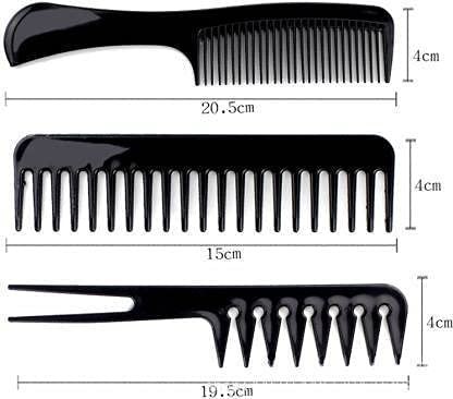 Fabify Professional Hair Cutting & Styling Comb Kit | Set of 10 | Anti-Static, Lightweight & Durable | Salon-Quality Combs for Men, Women & Kids | Detangling, Volume & Precision Styling Tools 1