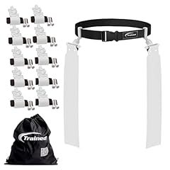 White 10 Man Pop Flag Football Set