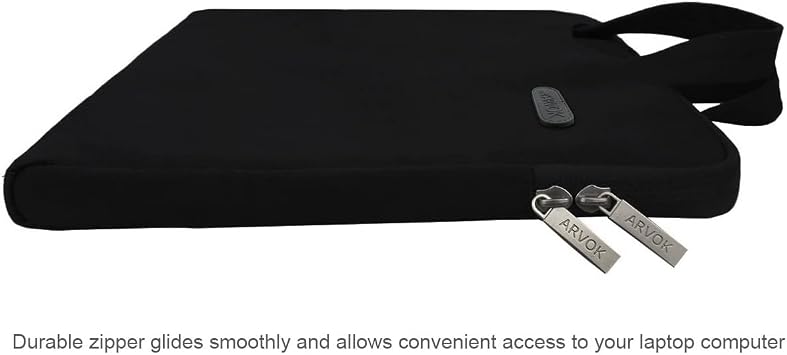 Arvok 11-11.6 Inch Laptop Sleeve Water-resistant Canvas Fabric Bag Case with Handle Zipper Pocket/Notebook Computer Case/Ultrabook Tablet Briefcase Carrying Bag for Acer/Asus/Dell/Lenovo/Samsung/Sony
