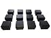 Black Ring Gift Box with Foam and Velvet Insert Wholesale Pack of (12)