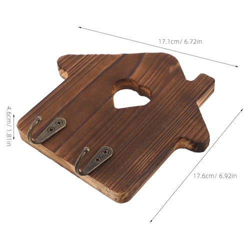 Colgador de llaves de madera resistente espacio decorativo 3