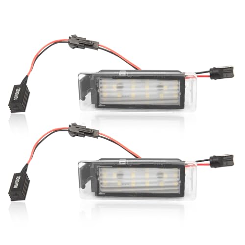 Anlseiod Luces matrícula para Opel Insignia Sports Tourer ab 2013 Mokka ab 2012 Camaro ab 2009 Luz matrícula 6000k 12V 13502178 13502179