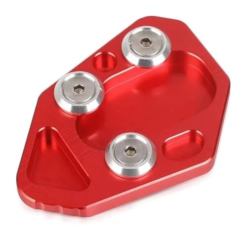 Seitenständer Verlängerungsplatte Für BMW Für F800R Für F800S Für F800ST Für F800GT HP2 Sport Motorrad Seitenständer Ständerverlängerung Stützplatte Vergrößerungs Pad(Blau)