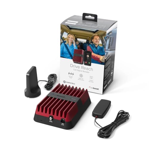 weBoost Drive Reach - Vehicle Cell Phone Signal Booster | 5G & 4G LTE | Magnetic Roof Antenna |...