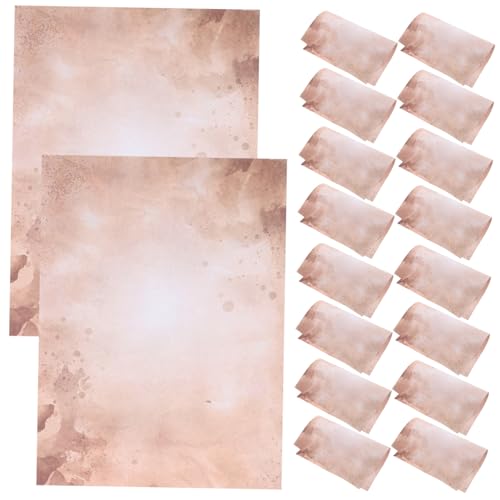 Papier à lettres vintage A4 NUOBESTY double face pour scrapbooking et écriture, 100 feuilles