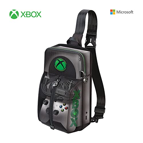 Game Traveler Xbox System S System Sling Case - Licensed and Tested by Xbox, Hard Shell Ballistic Nylon Case, Securely Holds Your System S Console, a Front Pocket Holds, Controller, HDMI Cable, Power Cord and Seagate Storage Expansion Cards - Thumbnail 2