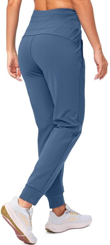 G Gradual Women's Fleece Lined Joggers High Waisted Water Resistant Thermal Winter Sweatpants Running Hiking Pockets - Image 3