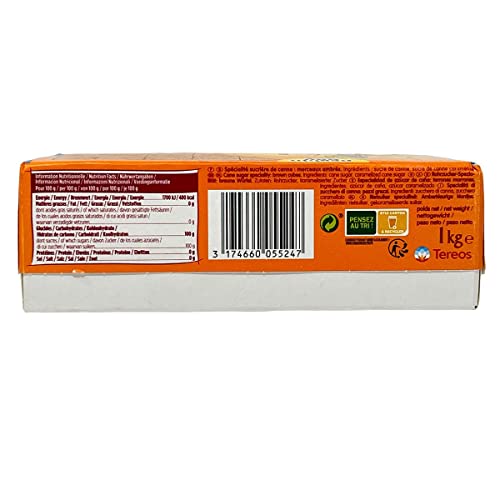 La Perruche Brauner natürlicher Würfel Rohrzucker kleine Stücke 1Kg