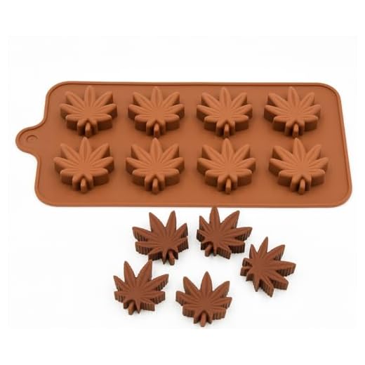 Selecto Bake Moldes de silicona para marihuana y cannabis, hojas de cáñamo, moldes de silicona para ollas, caramelos, chocolate, gomitas, caramelos, decoración de tartas