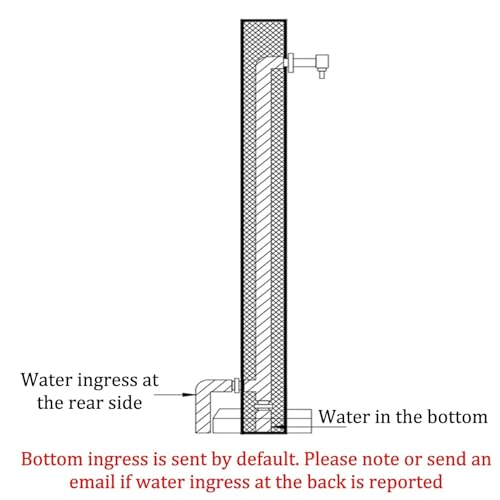 Colonne d'eau extérieure inox double usage avec porte-robinet intégré - 5