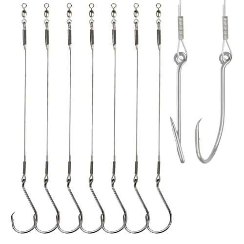 Vipfish Fishing Hook Rigs 25/50 Pack - Circle Hook 1/0-10/0