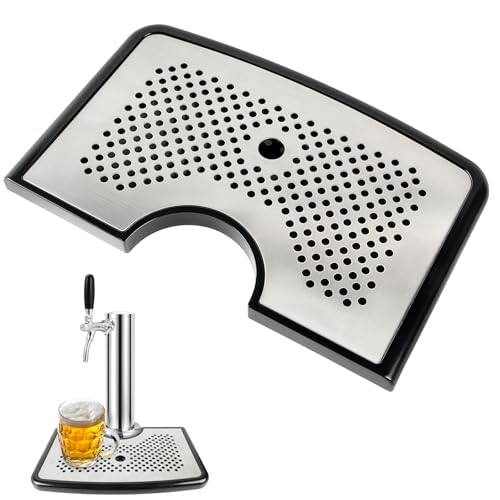 CHILDHOOD Stainless Steel Kegerator Beer Drip Tray for Universal tap tower