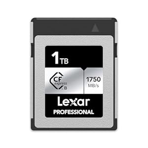 Lexar Professional CFexpress Type-B SILVER 最大読み出し1750MB/s 最大書き込み1300MB/s 国内メーカーサポート可 メーカー保証10年 国内正規品 1TB
